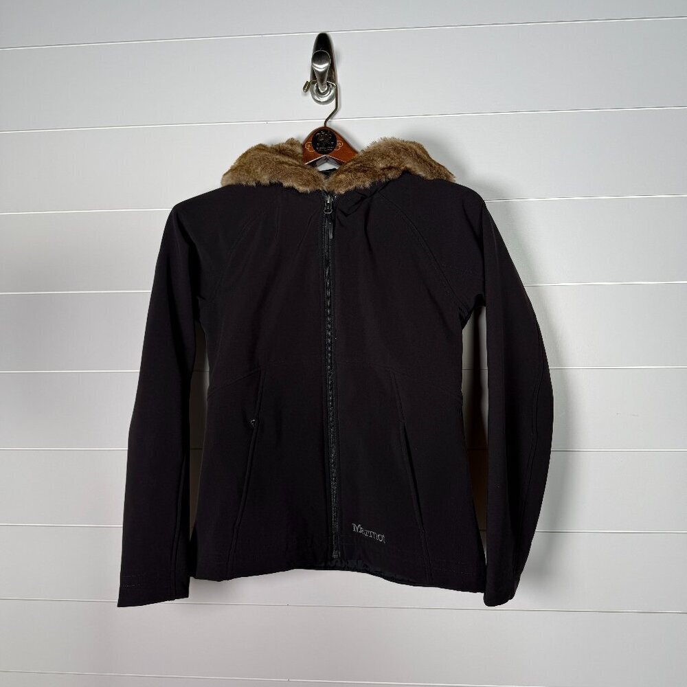 Marmot Women's Coat- Small- Faux Fur Hood (matching vest on seller's listings)